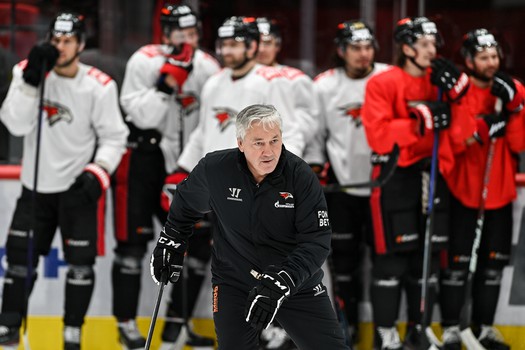 Тренировка «Авангарда» перед матчем с «Автомобилистом»