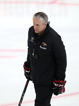 Тренировка «Авангарда» перед стартом финала Кубка Гагарина