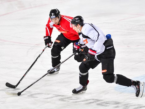 Раскатка "Авангарда" перед матчем с рижским "Динамо"