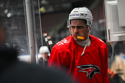 Тренировка «Авангарда» перед матчем во Владивостоке