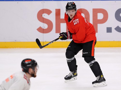 Тренировка «Авангарда» перед стартом турнира в Санкт-Петербурге