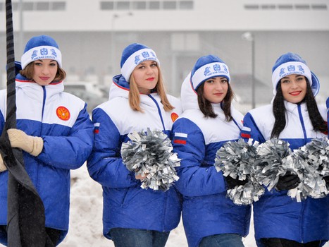 Открытие аллеи, посвященной 65-летию омского хоккея