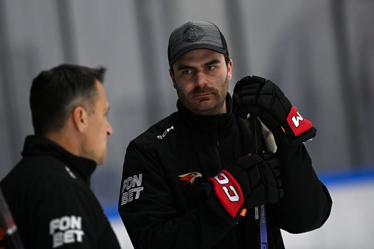 Тренировка «Авангарда» в Хоккейной Академии