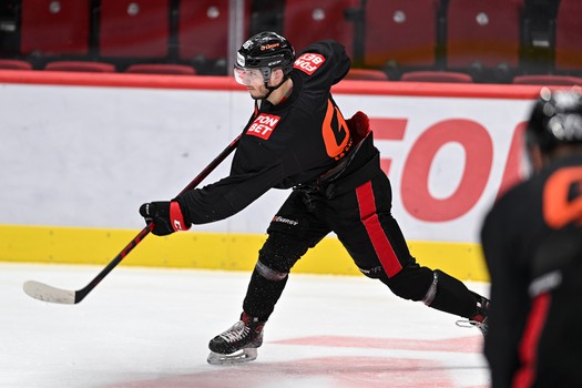 Раскатка «Авангарда» перед матчем с «Нефтехимиком»