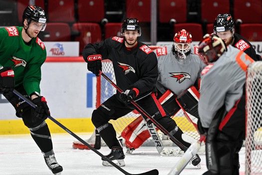 Раскатка «Авангарда» перед первым матчем серии с «Сибирью»