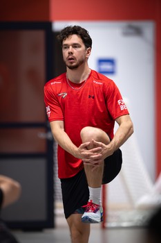 Тренировка «Авангарда» перед матчем в Санкт-Петербурге