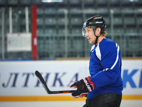 Раскатка "Авангарда" перед матчем с "Металлургом" Нк