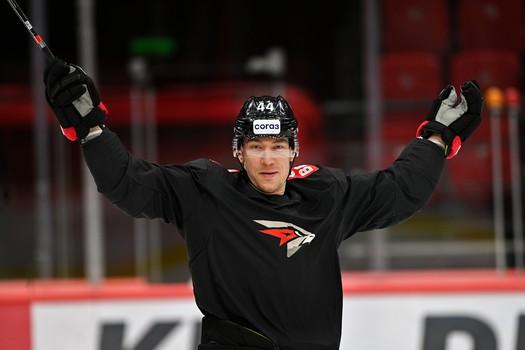 Раскатка «Авангарда» перед матчем с «Амуром»