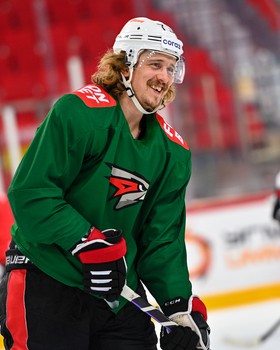 Раскатка «Авангарда» перед матчем в Екатеринбурге