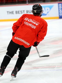 Раскатка «Авангарда» перед матчем с «Нефтехимиком»