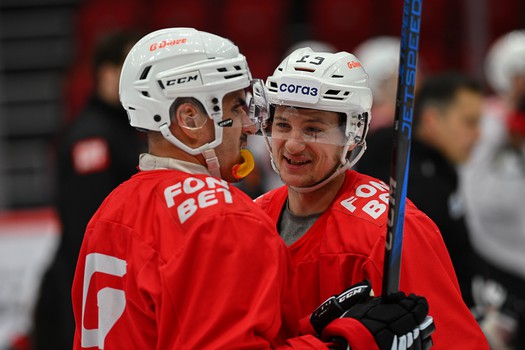 Тренировка «Авангарда» в Омске