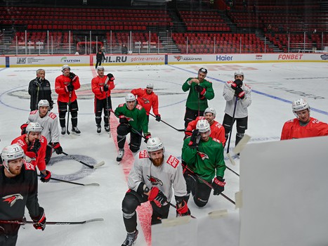 Тренировка «Авангарда» на G-Drive Арене