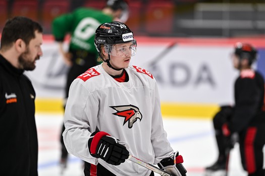 Раскатка «Авангарда» перед матчем с «Нефтехимиком»