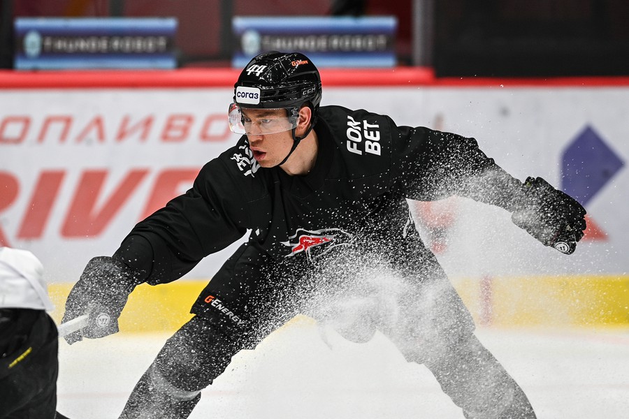 Раскатка «Авангарда» перед матчем с ХК «Сочи»