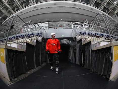 Тренировка «Авангарда» перед матчем во Владивостоке