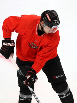 Раскатка «Авангарда» перед матчем с минским «Динамо»