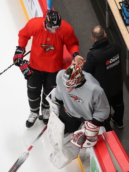 Раскатка «Авангарда» перед матчем с ЦСКА