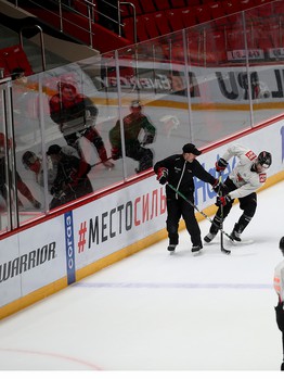 Открытая тренировка «Авангарда» перед стартом второго раунда плей-офф