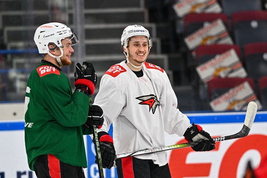 Раскатка «Авангарда» перед матчем в Магнитогорске