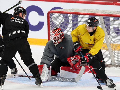 Раскатка «Авангарда» перед матчем с «Сибирью»