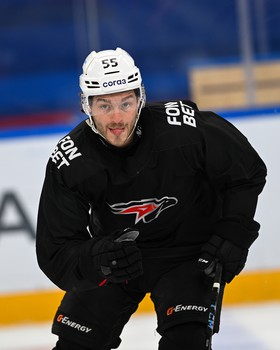 Тренировка «Авангарда» перед матчем в Тольятти