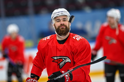 Раскатка «Авангарда» перед матчем в Магнитогорске