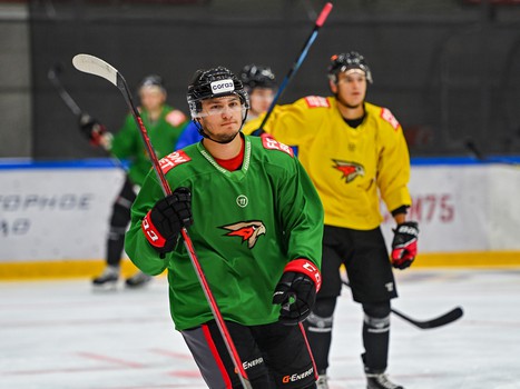 Олег Микульчик на тренировке «Авангарда»