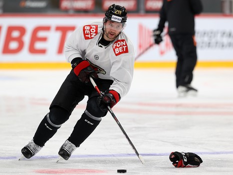 Раскатка «Авангарда» перед матчем с «Автомобилистом»