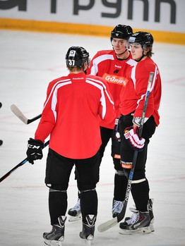 Раскатка "Авангарда" перед первым матчем в 2017 году