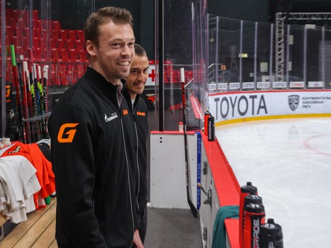 Даниил Квят на тренировке «Авангарда»