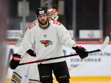 Тренировка «Авангарда» перед матчем с «Салаватом Юлаевым»