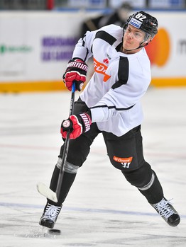 Раскатка "Авангарда" перед матчем с "Куньлунь Ред Стар"