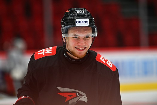 Раскатка «Авангарда» перед матчем с «Нефтехимиком»