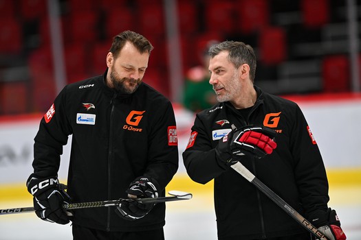 Раскатка «Авангарда» перед вторым матчем серии с «Локомотивом»