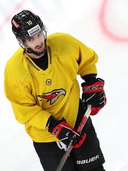 Раскатка «Авангарда» перед матчем с минским «Динамо»