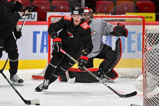 Раскатка «Авангарда» перед матчем против СКА