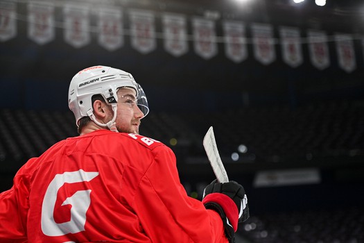 Раскатка «Авангарда» перед третьим матчем серии с «Металлургом» в Магнитогорске