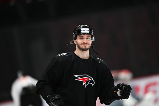 Тренировка «Авангарда» перед первым матчем серии с «Нефтехимиком»