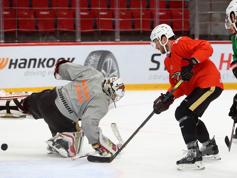 Тренировка «Авангарда» перед выездом