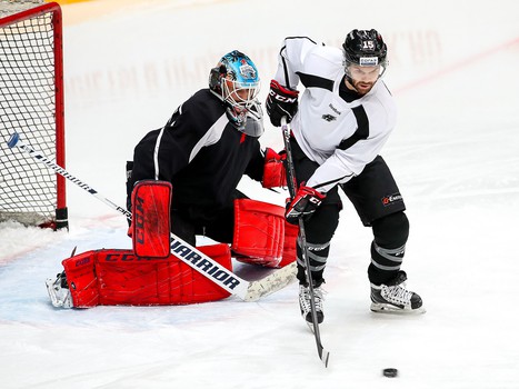 Раскатка «Авангарда» перед матчем с «Торпедо»