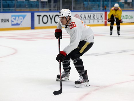 Тренировка «Авангарда» перед матчем в Нур-Султане