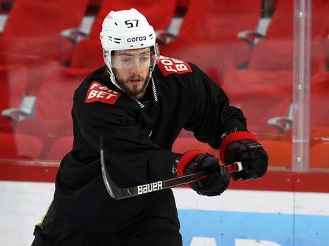 Раскатка «Авангарда» перед матчем в Екатеринбурге