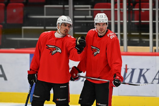 Тренировка «Авангарда» в Омске