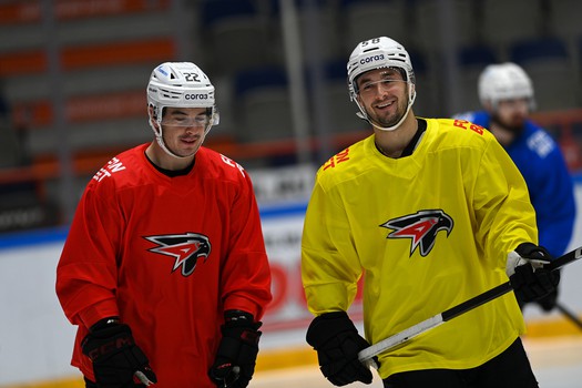 Тренировка «Авангарда» перед матчем в Хабаровске