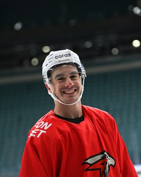 Тренировка «Авангарда» перед матчем в Санкт-Петербурге