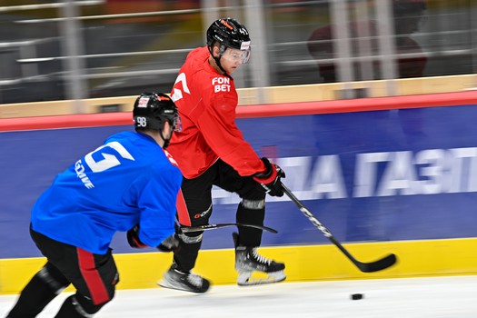 Тренировка «Авангарда» в Омске