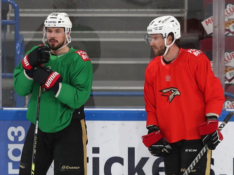 Тренировка «Авангарда» перед вторым матчем серии в Магнитогорске