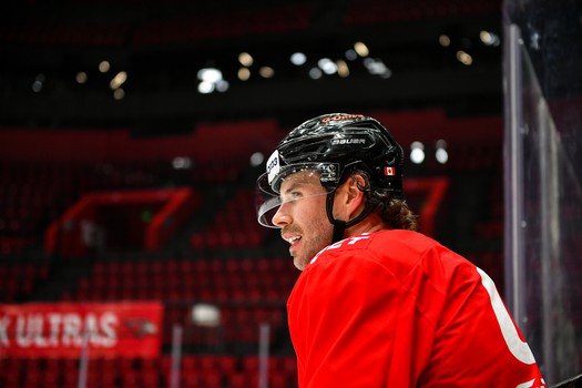 Тренировка «Авангарда» перед матчем со «Спартаком»