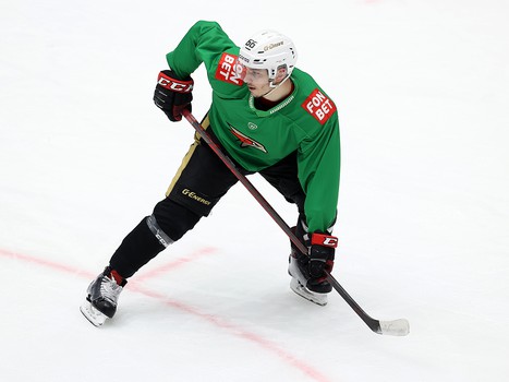 Раскатка «Авангарда» перед матчем в Хабаровске