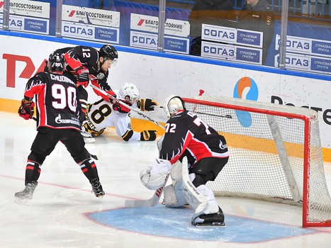 21.02.2018. Серия товарищеских матчей. "Авангард" - "Северсталь" 0:2